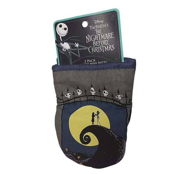 Disney Tim Burtons Nightmare Before Christmas Kitchen Set Towels & Mini Mitts - Picture 3 of 3